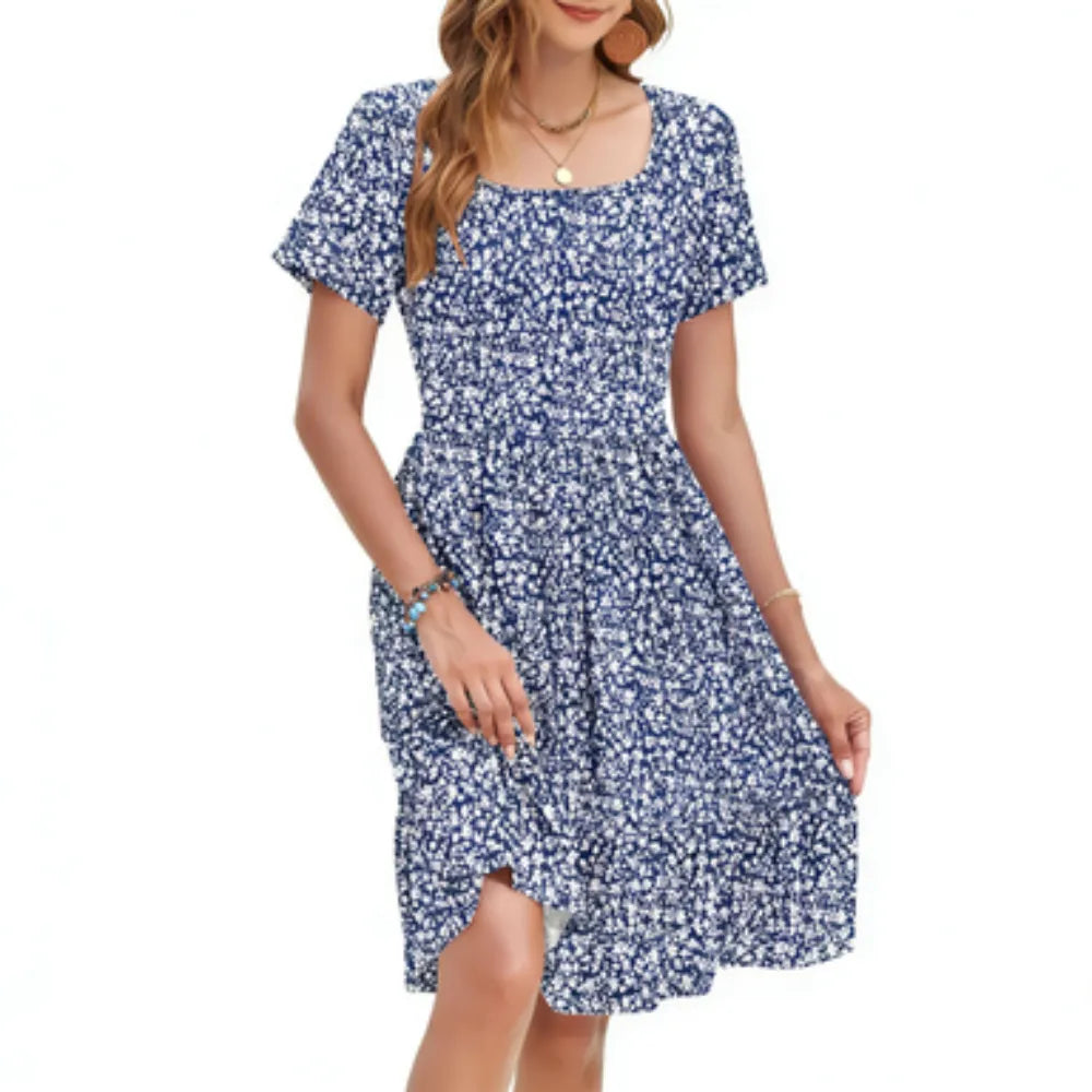 🌴 Resort-Ready Floral Sundress – Perfect for Beach & Vacation