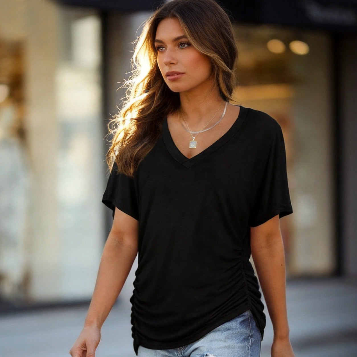 ✨ Best-Selling Ultra-Soft V-Neck Tee | Comfort You'll Love Every Day