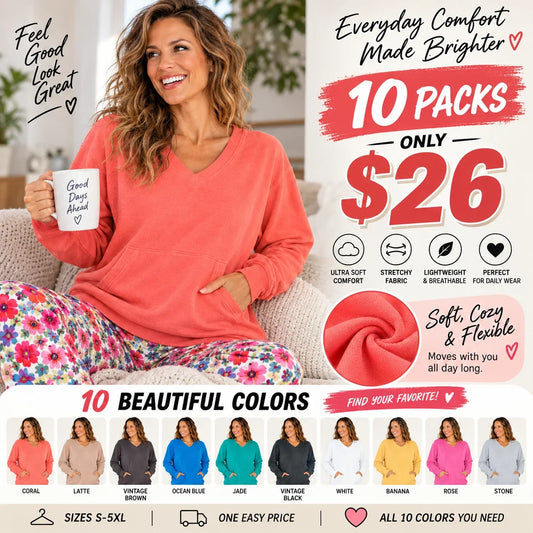 Cozy Campfire V-Neck Sweatshirt