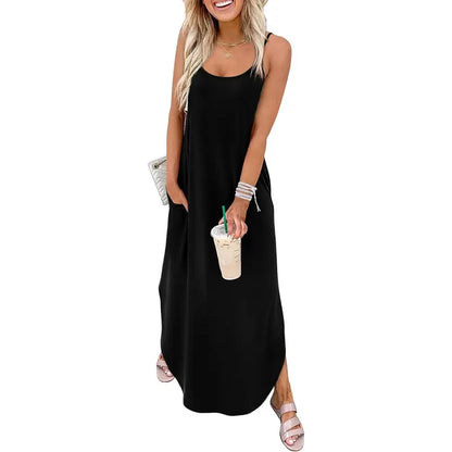 Women's Casual Flowy Maxi Dress – Soft, Lightweight & Effortless Summer Style