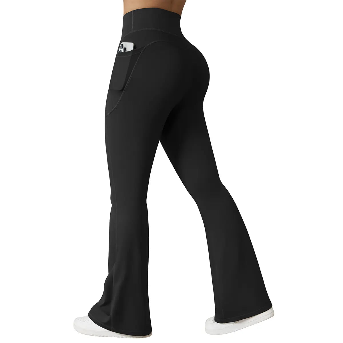 Women's High Waisted Flare Yoga Pants with Pockets – Soft Stretch Bootcut Leggings