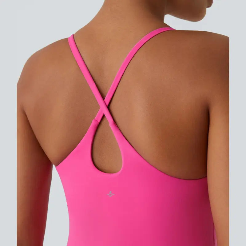 🔥Trending Now | Plush Backless Active Dress with Built-In Shorts