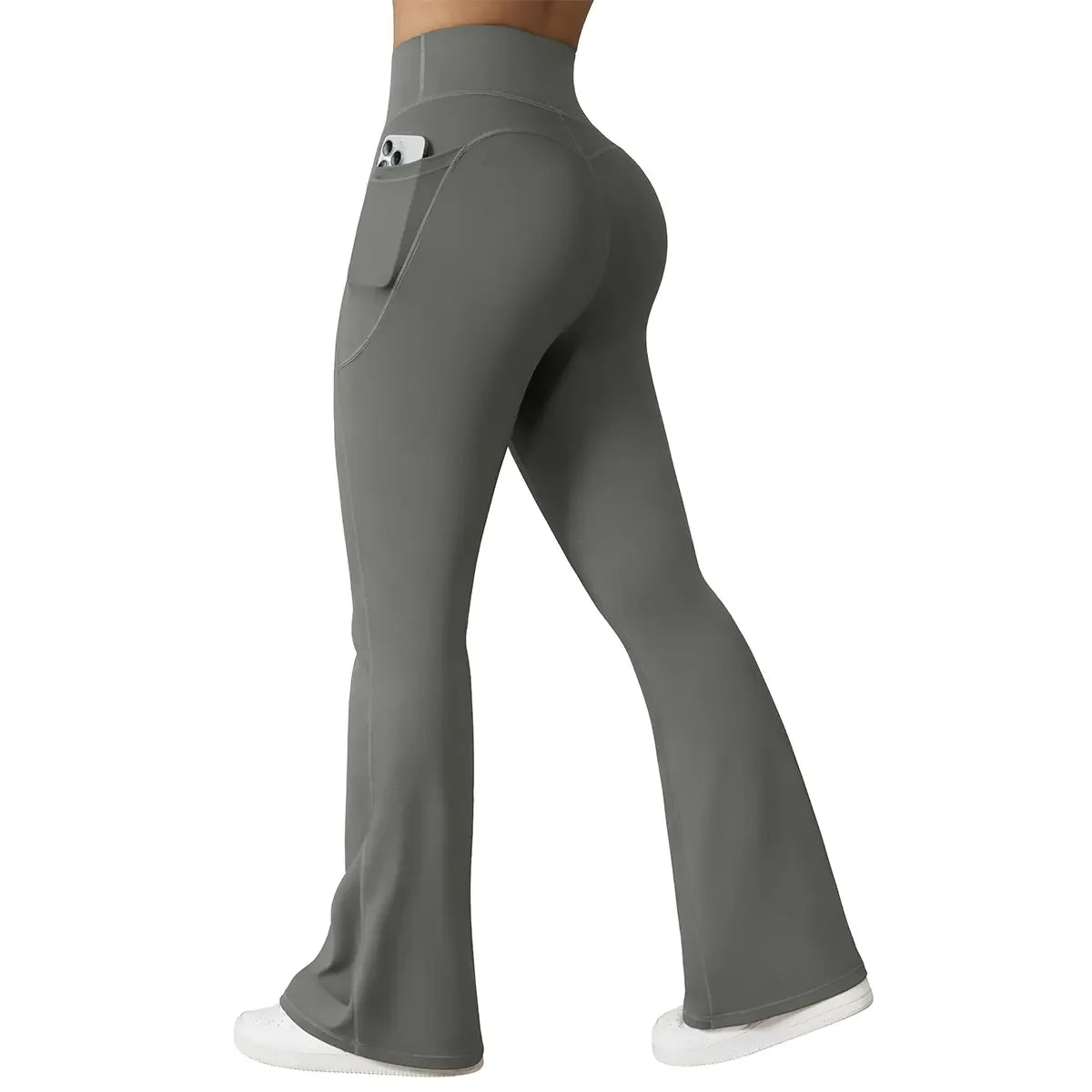 Women's High Waisted Flare Yoga Pants with Pockets – Soft Stretch Bootcut Leggings
