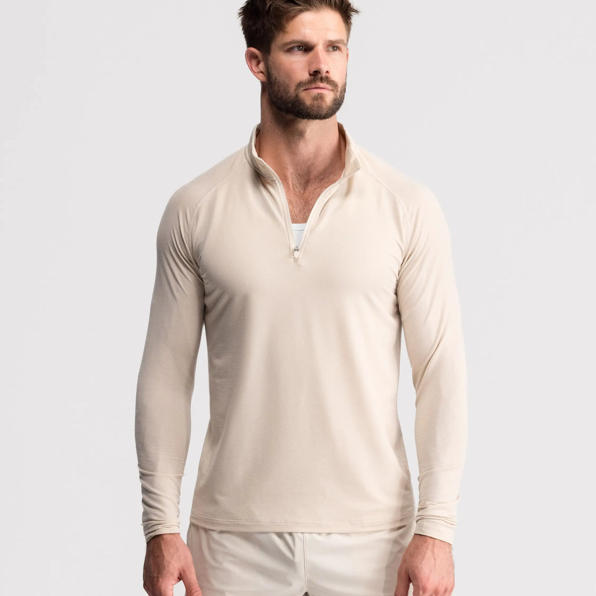 Fitted Performance Quarter Zip | Breathable Lightweight All-Day Athletic Pullover