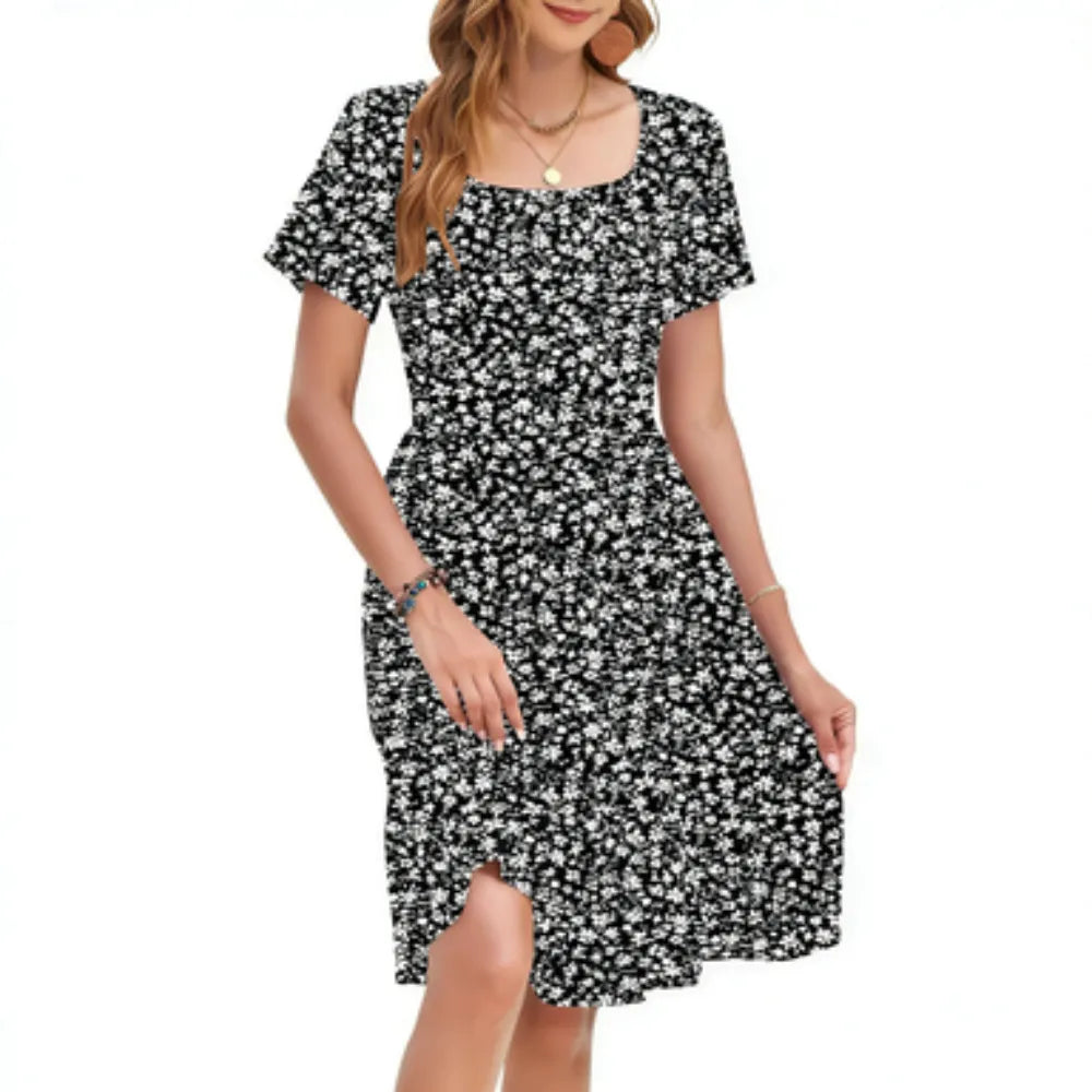 🌴 Resort-Ready Floral Sundress – Perfect for Beach & Vacation