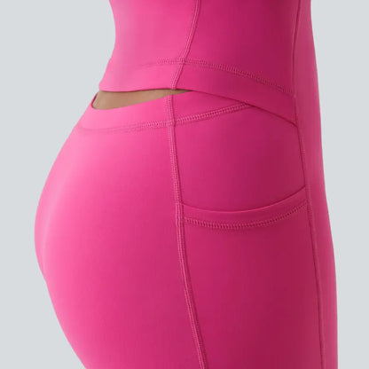 🔥Trending Now | Plush Backless Active Dress with Built-In Shorts
