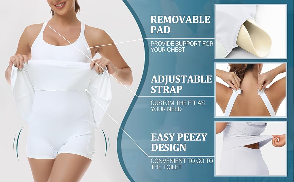 🔥Trending Now | Plush Backless Active Dress with Built-In Shorts