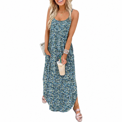 Women's Casual Flowy Maxi Dress – Soft, Lightweight & Effortless Summer Style