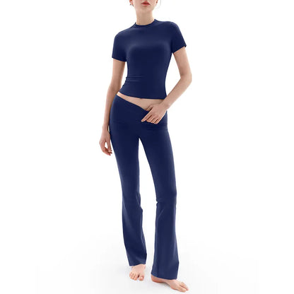 2-Piece Lounge Set, Snatched Buttery Soft Stretch Minimal Chic Viral Everyday Outfit, Adjustable Rise, Bump-Friendly Fit