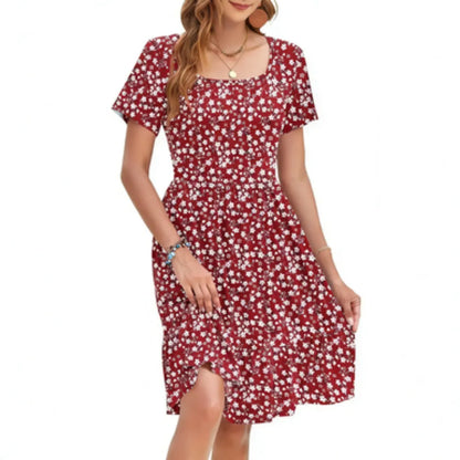 🌴 Resort-Ready Floral Sundress – Perfect for Beach & Vacation
