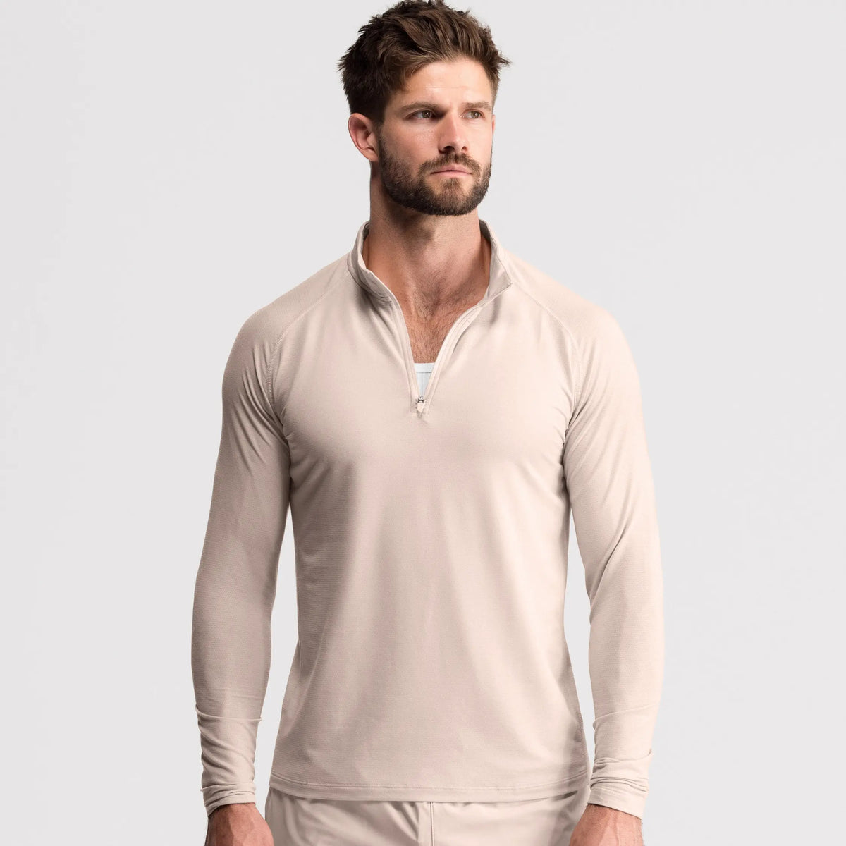 Fitted Performance Quarter Zip | Breathable Lightweight All-Day Athletic Pullover